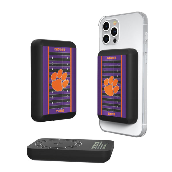 Clemson University Tigers Field Wireless Mag Power Bank