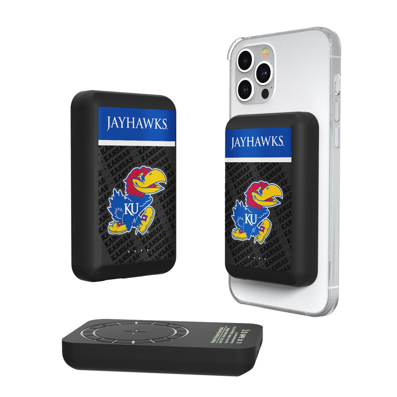 University of Kansas Jayhawks Endzone Plus Wireless Mag Power Bank