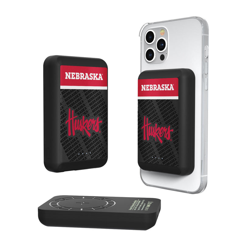 University of Nebraska Huskers Endzone Plus Wireless Mag Power Bank