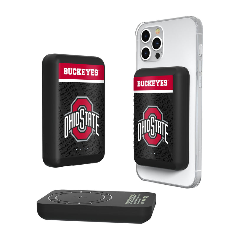 Ohio State University Buckeyes Endzone Plus Wireless Mag Power Bank