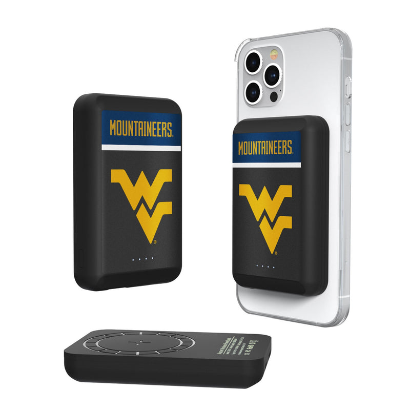 West Virginia University Mountaineers Endzone Plus Wireless Mag Power Bank