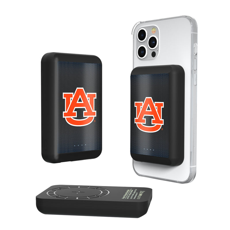 University of Auburn Tigers Linen Wireless Mag Power Bank