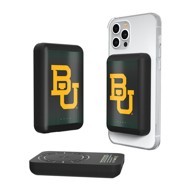 Baylor University Bears Linen Wireless Mag Power Bank