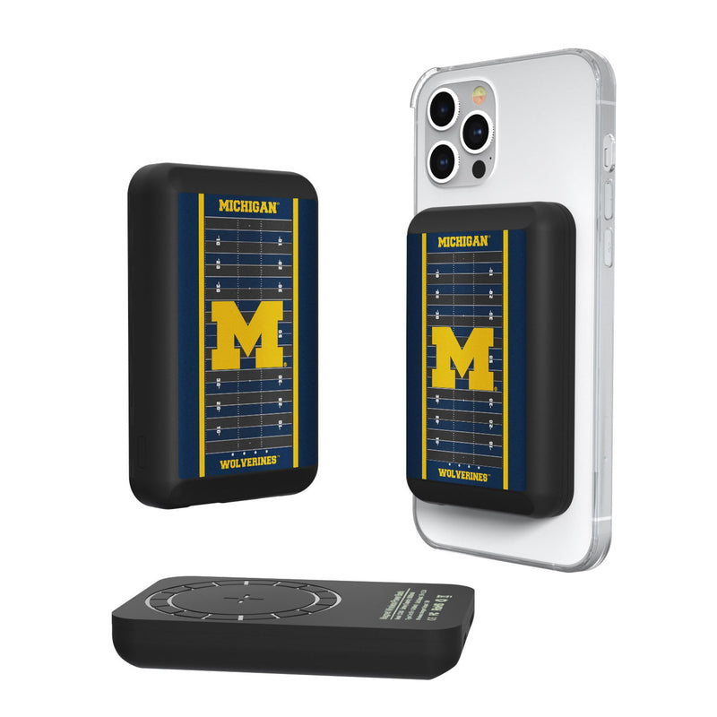 University of Michigan Wolverines Field Wireless Mag Power Bank