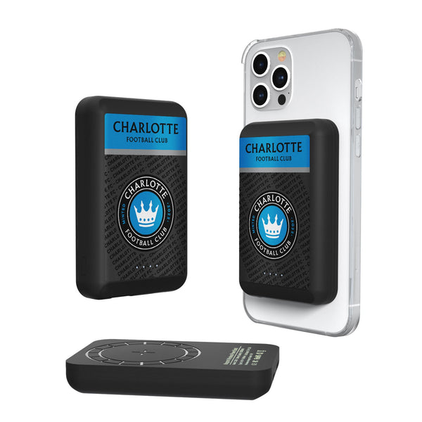 Charlotte FC  Endzone Plus Wireless Mag Power Bank