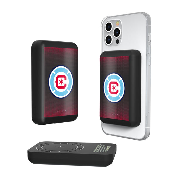 Chicago Fire  Linen Wireless Mag Power Bank