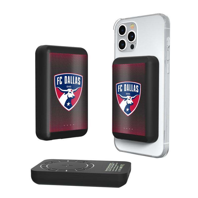 FC Dallas  Linen Wireless Mag Power Bank