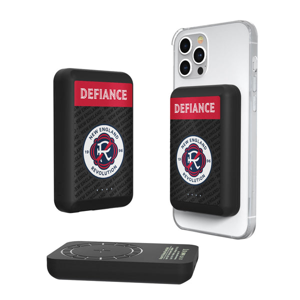 New England Revolution  Endzone Plus Wireless Mag Power Bank