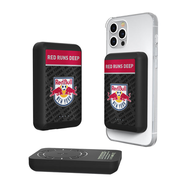 New York Red Bulls  Endzone Plus Wireless Mag Power Bank