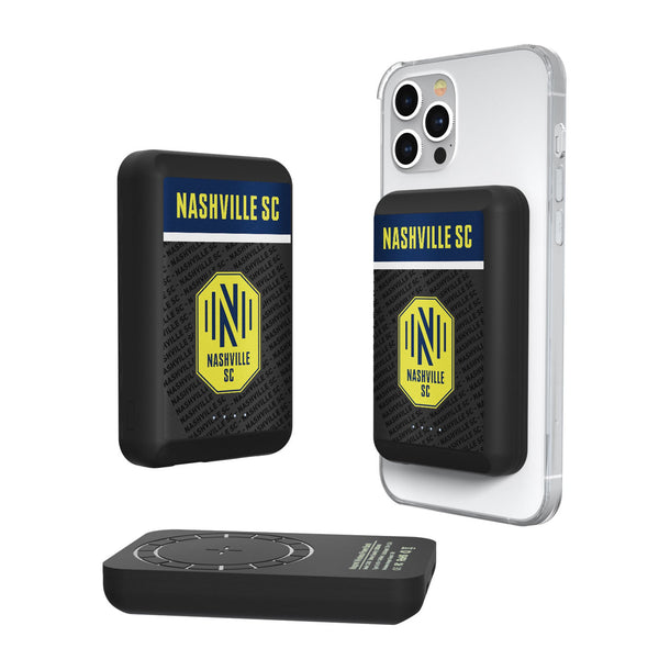 Nashville SC  Endzone Plus Wireless Mag Power Bank