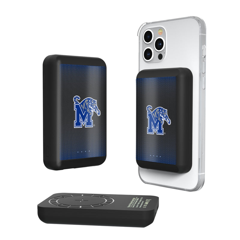 University of Memphis Tigers Linen Wireless Mag Power Bank