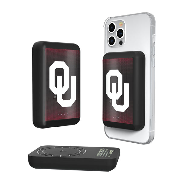 University of Oklahoma Sooners Linen Wireless Mag Power Bank