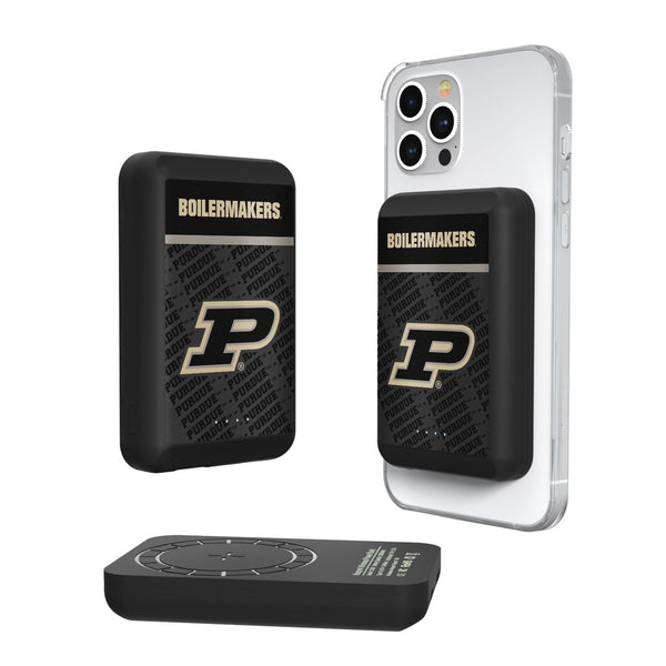 Purdue University Boilermakers Endzone Plus Wireless Mag Power Bank