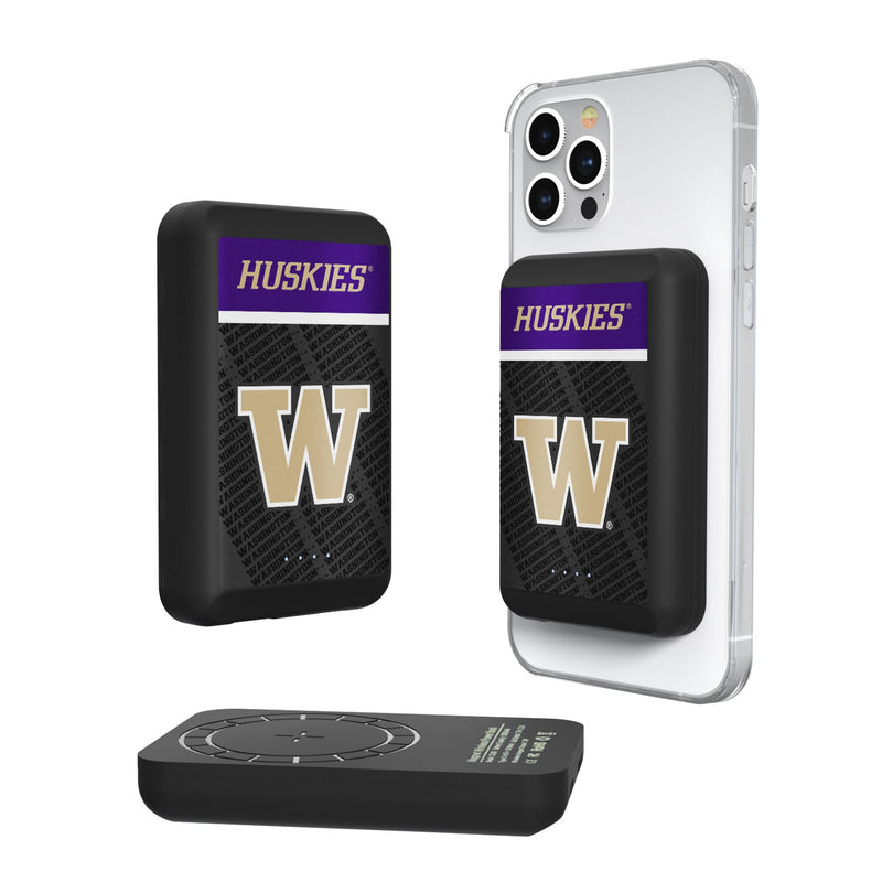 University of Washington Huskies Endzone Plus Wireless Mag Power Bank