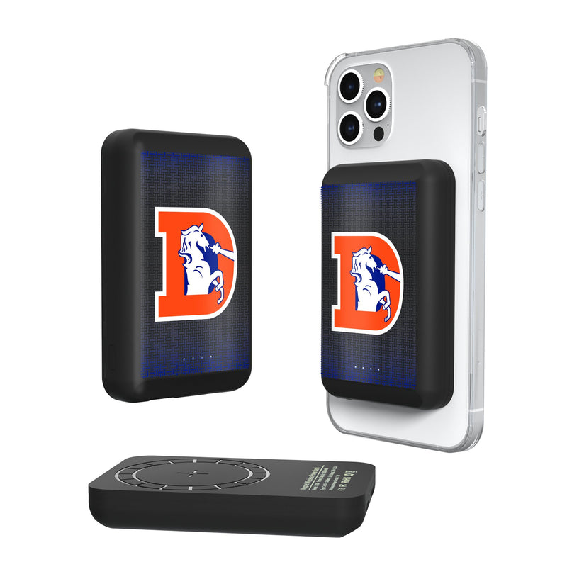 Denver Broncos 1993-1996 Historic Collection Linen Wireless Mag Power Bank