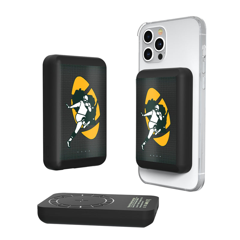 Green Bay Packers Historic Collection Linen Wireless Mag Power Bank