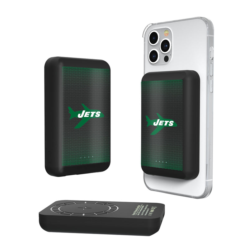 New York Jets 1963 Historic Collection Linen Wireless Mag Power Bank