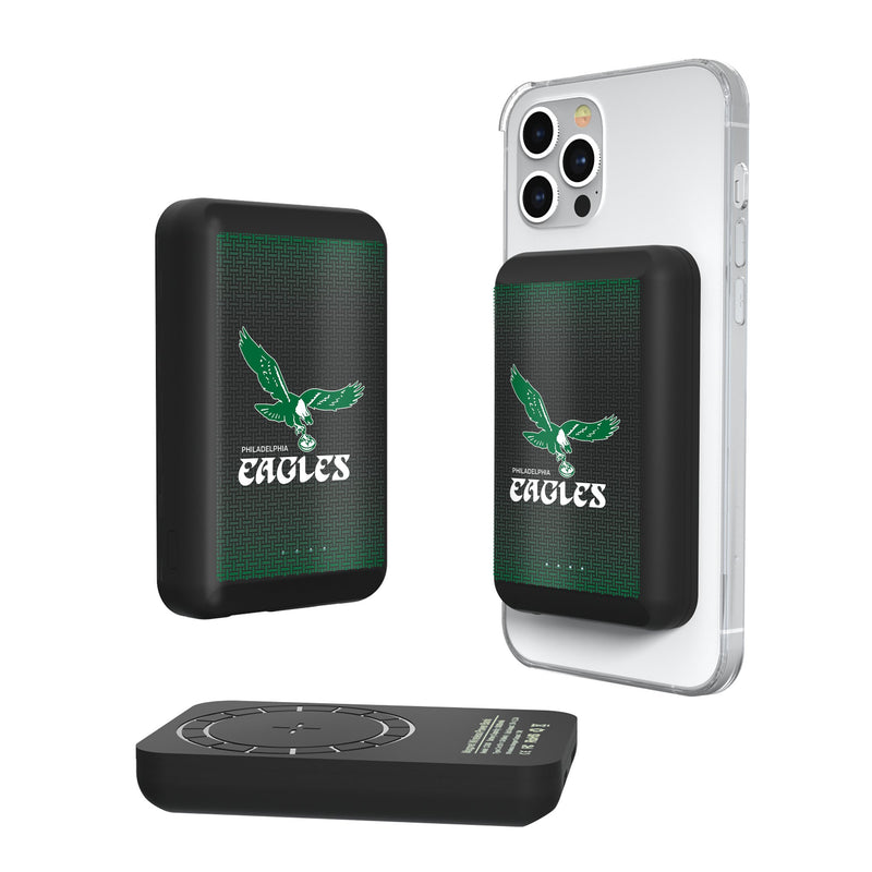 Philadelphia Eagles 1973-1995 Historic Collection Linen Wireless Mag Power Bank