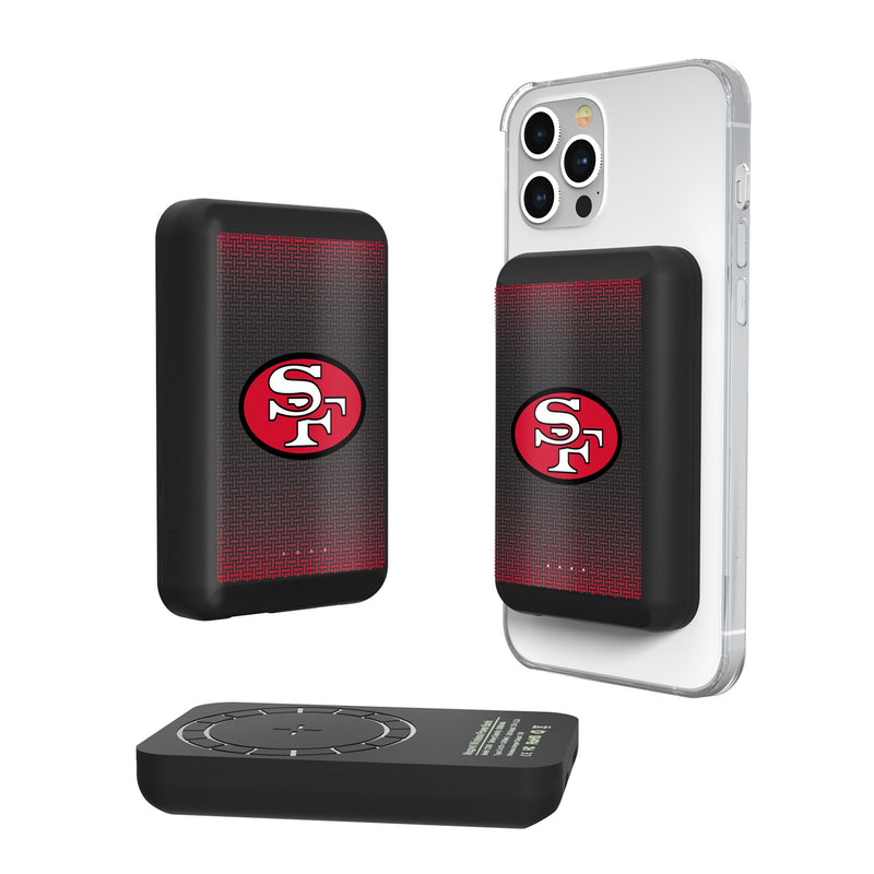 San Francisco 49ers Historic Collection Linen Wireless Mag Power Bank