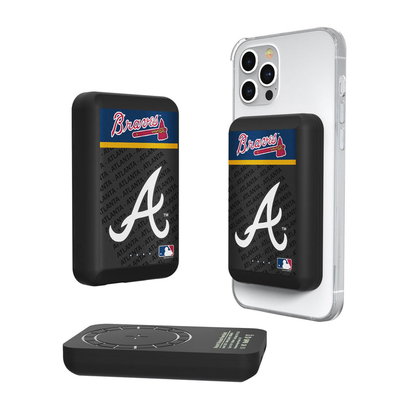 Atlanta Braves Endzone Plus Wireless Mag Power Bank