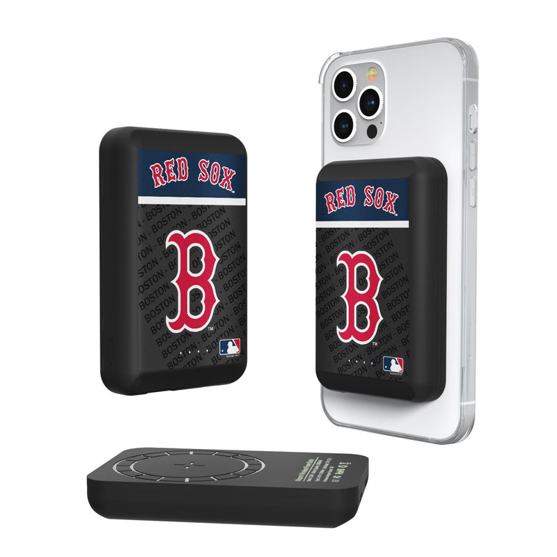 Boston Red Sox Endzone Plus Wireless Mag Power Bank