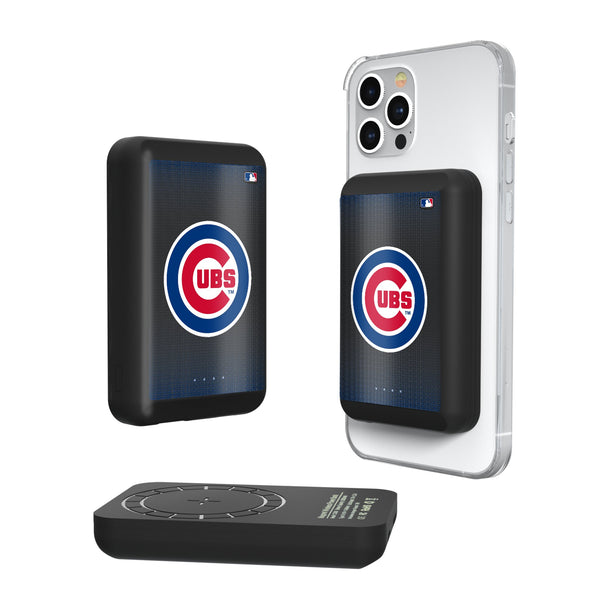 Chicago Cubs Linen Wireless Mag Power Bank