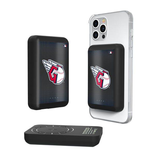 Cleveland Guardians Linen Wireless Mag Power Bank