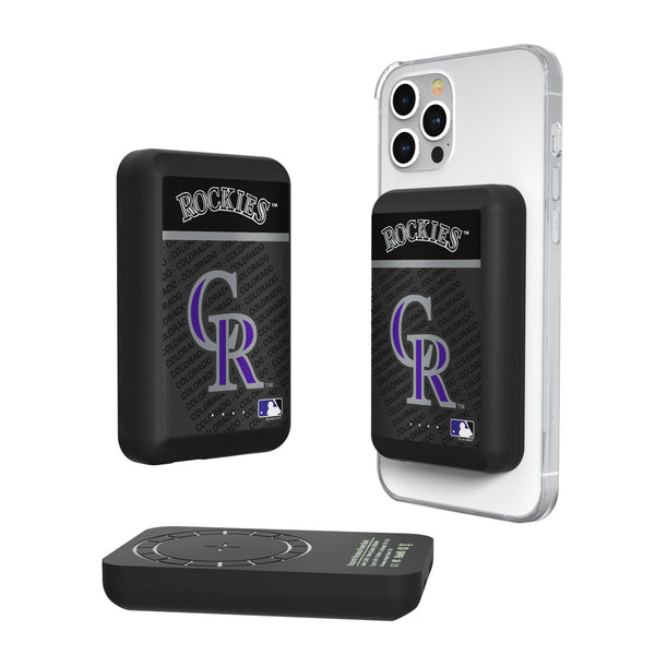 Colorado Rockies Endzone Plus Wireless Mag Power Bank