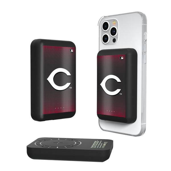 Cincinnati Reds Linen Wireless Mag Power Bank