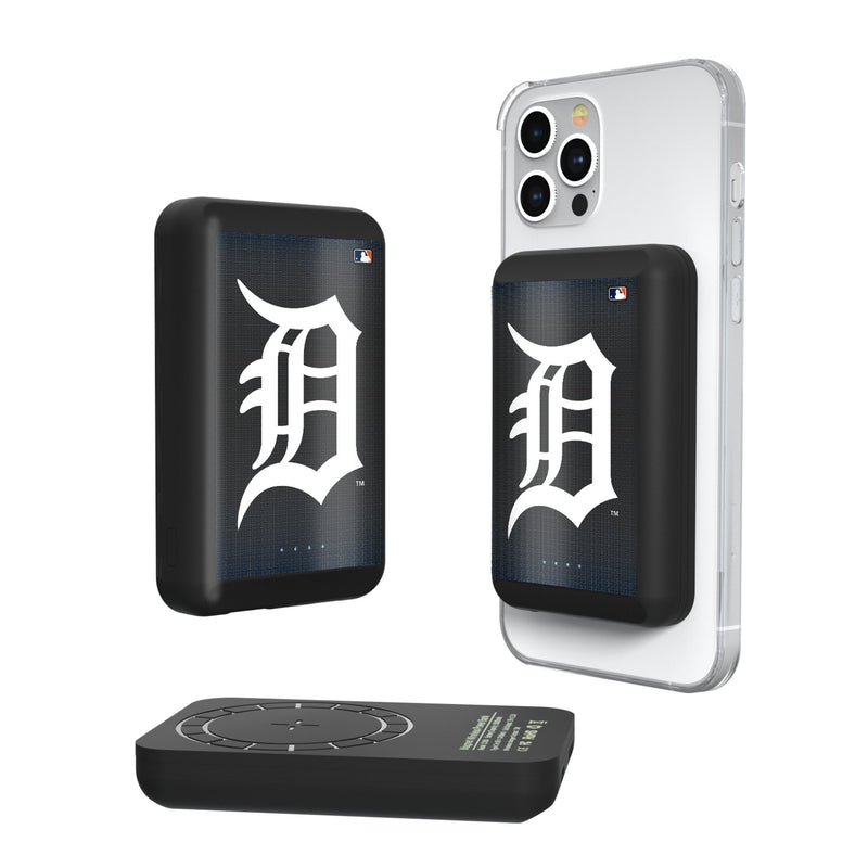 Detroit Tigers Linen Wireless Mag Power Bank