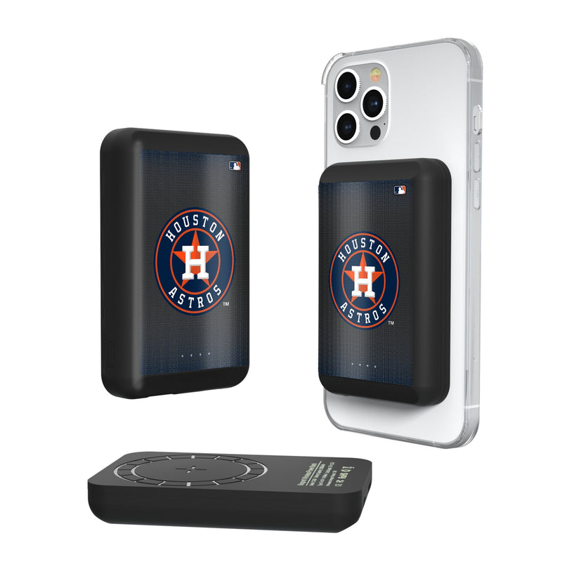 Houston Astros Linen Wireless Mag Power Bank