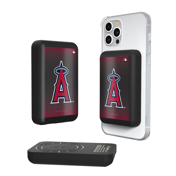 Los Angeles Angels Linen Wireless Mag Power Bank