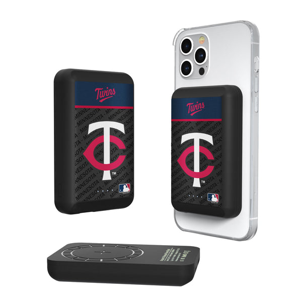 Minnesota Twins Endzone Plus Wireless Mag Power Bank