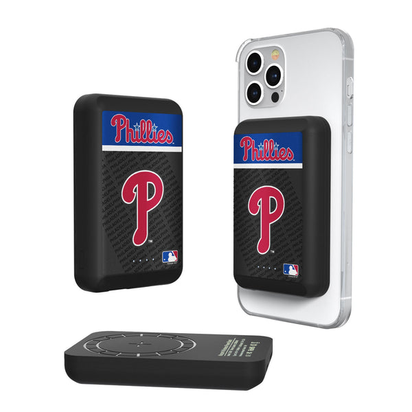 Philadelphia Phillies Endzone Plus Wireless Mag Power Bank