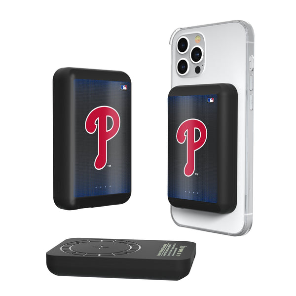 Philadelphia Phillies Linen Wireless Mag Power Bank