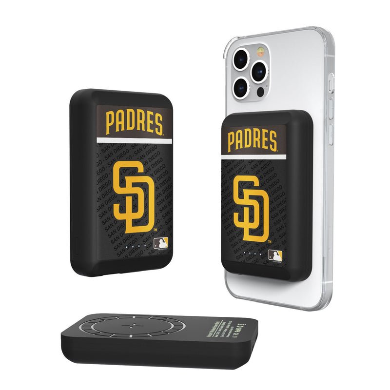 San Diego Padres Endzone Plus Wireless Mag Power Bank