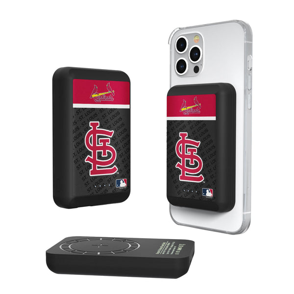 St Louis Cardinals Endzone Plus Wireless Mag Power Bank