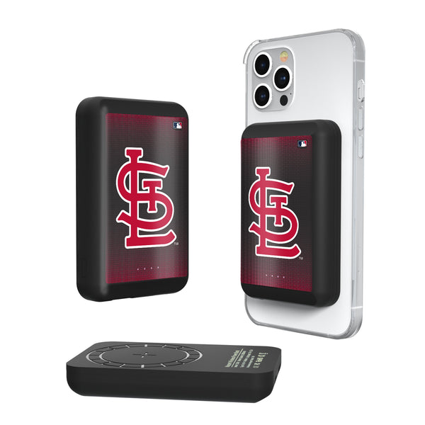 St Louis Cardinals Linen Wireless Mag Power Bank