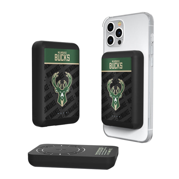 Milwaukee Bucks Endzone Plus Wireless Mag Power Bank