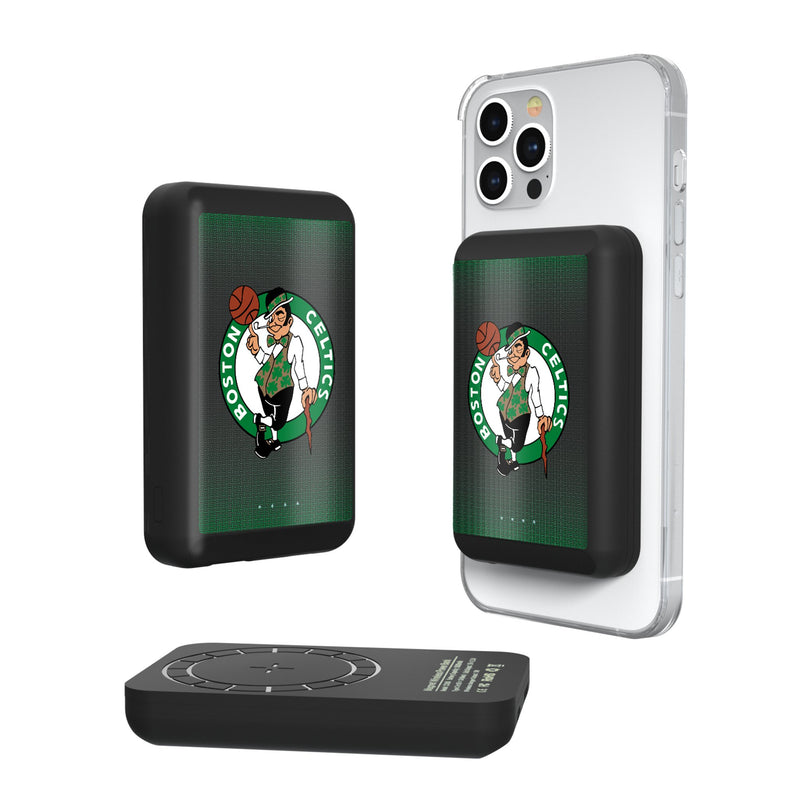 Boston Celtics Linen Wireless Mag Power Bank