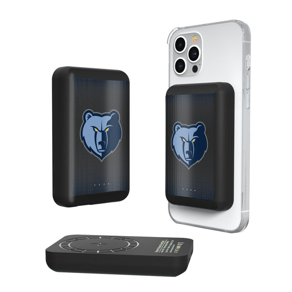 Memphis Grizzlies Linen Wireless Mag Power Bank