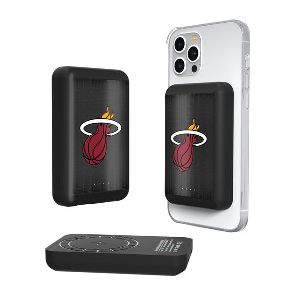 Miami Heat Linen Wireless Mag Power Bank