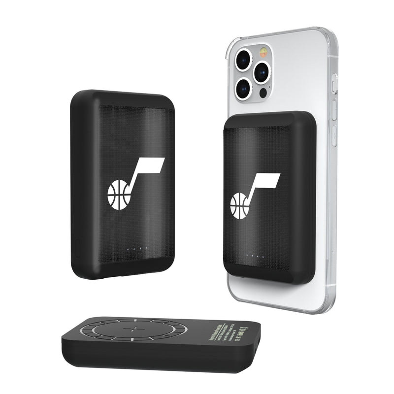 Utah Jazz Linen Wireless Mag Power Bank