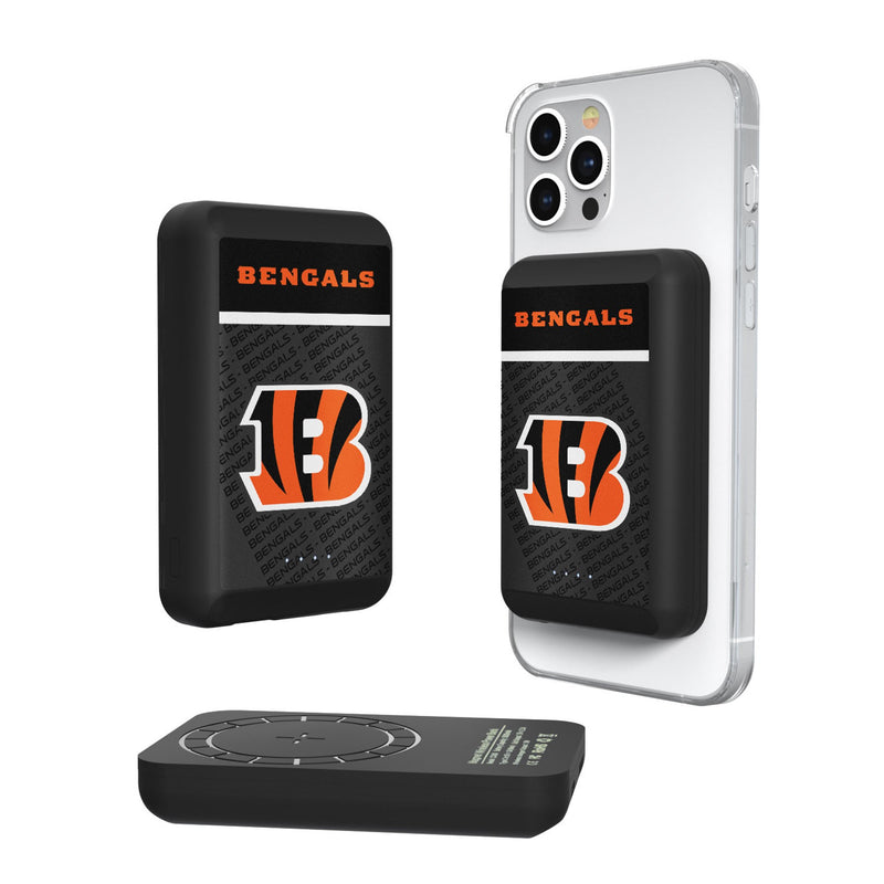 Cincinnati Bengals Endzone Plus Wireless Mag Power Bank