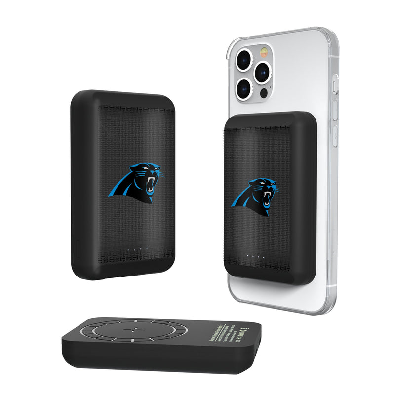 Carolina Panthers Linen Wireless Mag Power Bank