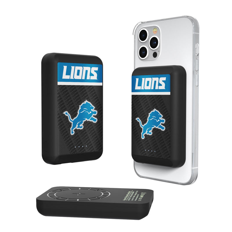 Detroit Lions Endzone Plus Wireless Mag Power Bank