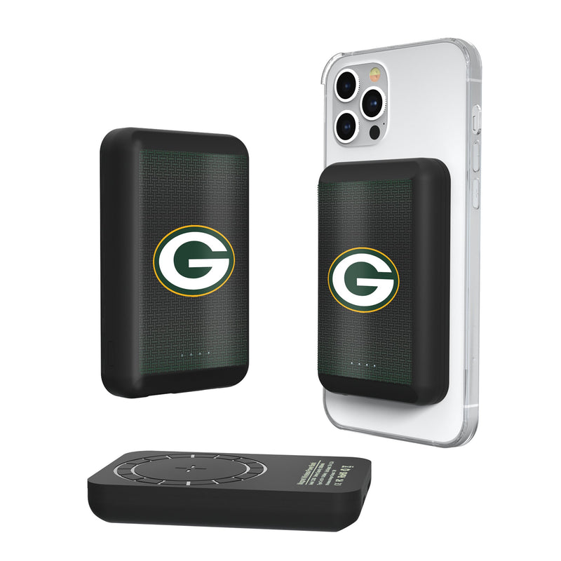 Green Bay Packers Linen Wireless Mag Power Bank