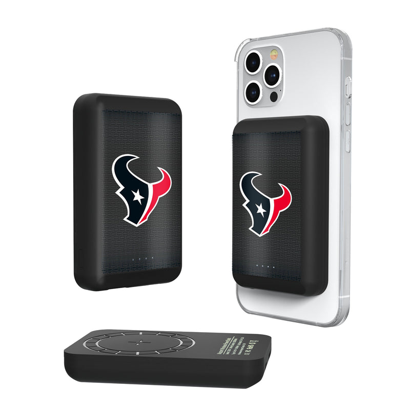 Houston Texans Linen Wireless Mag Power Bank