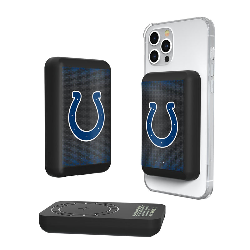 Indianapolis Colts Linen Wireless Mag Power Bank