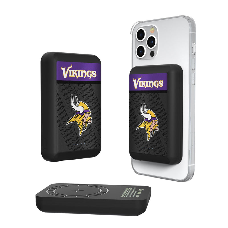 Minnesota Vikings Endzone Plus Wireless Mag Power Bank